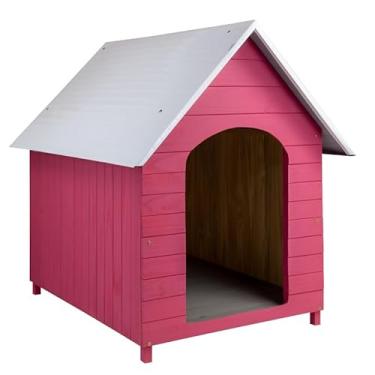 Imagem de Casa Casinha De Cachorro com Telhado Galvanizado Gigante N6 (Rosa)