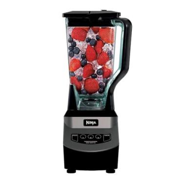 Imagem de Ninja Liquidificador profissional NJ601AMZ com motor de 1000 watts e jarra de trituração total de 2 l lavável na máquina de lavar louça para smoothies, shakes e bebidas congeladas, preto