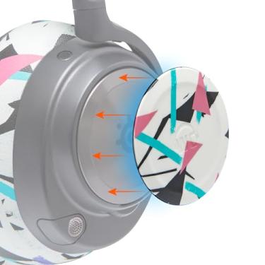 Imagem de Placas de alto-falante lateral WC para fones de ouvido Arctis Nova da Wicked Cushions | Compatível com Arctis Nova Pro Wireless/Pro Wired/Nova 7/7x / 7p | Branco dos anos 90