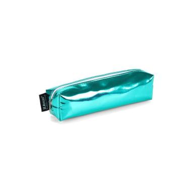 Imagem de Estojo Escolar Pequeno Bolsinha P/ Lápis Cor Metalizada