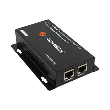 Imagem de J-Tech Digital Extensor HDMI sobre cabo Cat 5e/Cat6 cascata para vários receptores TCP/IP até 1080P FHD 60Hz 122 m/120M HDCP 1,4 [somente receptor JTECH-EXIP400LR]