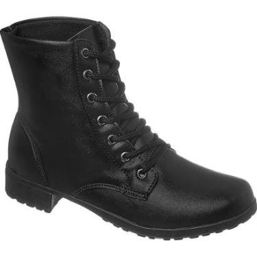 Imagem de Bota Coturno Feminino Tratorada Tendência Militar Rocker-Feminino
