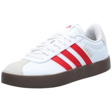 Imagem de adidas Tênis feminino VL Court 3.0, Branco/Better Scarlet/Gum, 41