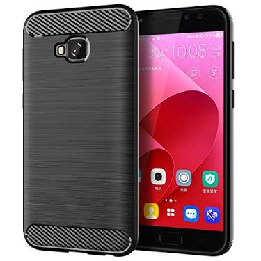 Imagem de NEKOYA Capa para ASUS ZenFone 4 Selfie Pro, sensação macia, proteção total, anti-arranhões e impressões digitais + capa para celular resistente a arranhões para ASUS ZenFone 4 Selfie Pro preta