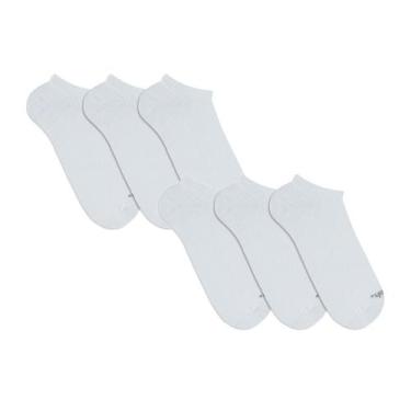 Imagem de 6 Pares De Meias Unissex Adulto Modelo Sapatilha Invisível Esportiva A