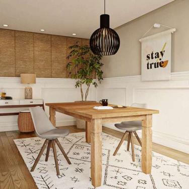 Imagem de Mesa De Jantar Retangular Arthur Mel 180 Cm