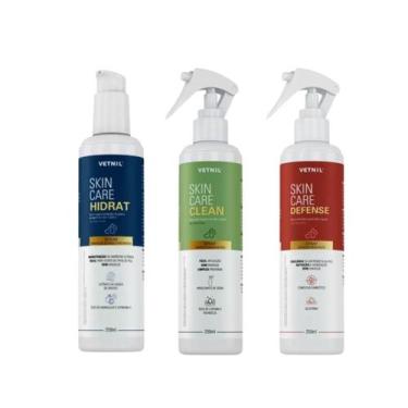 Imagem de Combo Skin care Clean + Skin Care Hidrat + Skin Defense - Vetnil