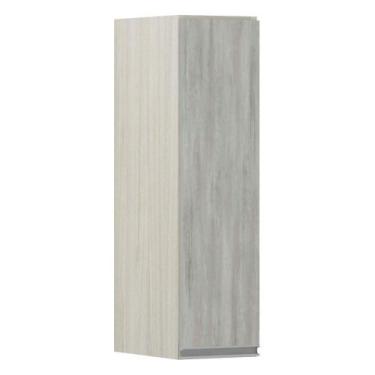 Imagem de Armário Luciane 20cm 1 Porta Lis Legno Crema C/Concreto - LUCIANE MÓVE