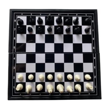 Imagem de Genérico Jogo de Xadrez Portátil Magnético Dobrável com Tabuleiro e Peças com Imã para 2 Jogadores a Partir de 8 Anos