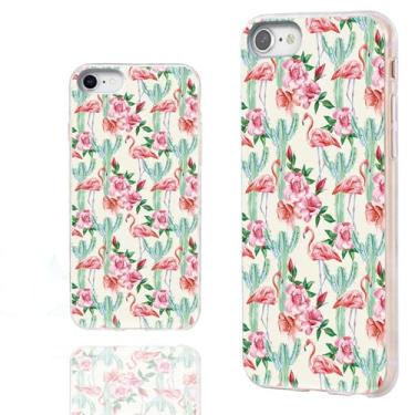 Imagem de ARTIOSIT Capa para iPhone SE 2022 2020, capa para iPhone 8 7, capa para iPhone 6S 6 para meninas e mulheres, capa fina de TPU macio para iPhone SE 3rd 2nd 8/7 6S/6, desenho animado animal menina rosa