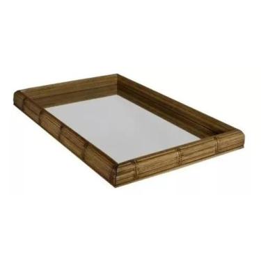 Imagem de Bandeja Decorativa 30x45 Espelhada 5 MODELOS - Minha Moldura, BAMBÚ