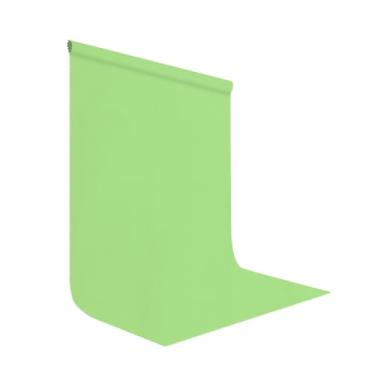 Imagem de LYLYCTY Pano de fundo verde claro para fotografia com tela de zoom de 1,8 x 2,7 m, tela de reunião, estúdio ao vivo, adereços de tiro em tecido de alta densidade