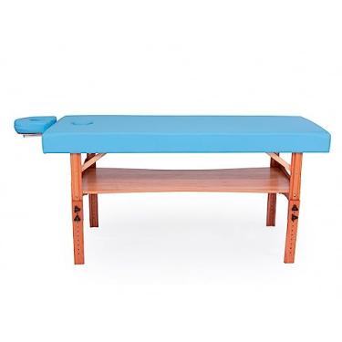 Imagem de Maca Beauty Spa Fixa com Regulagem de Altura - Arktus - Azul Claro