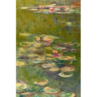 Imagem de Claude Monet Water Lilies (1919), 120 Pages, 6” x 9” Lined Paper Journal/Diary/Notebook, Paperback cover: Ideal for journaling, writing and ... for Art Lovers, Adults, College Students