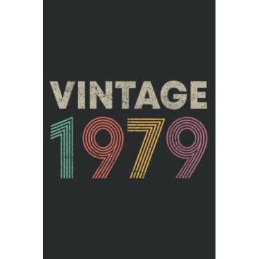 Imagem de 1979 Retro Vintage Birthday Meme: Wide Ruled Paper Notebook Journal with 6" x 9", 120 Pages | Pretty Wide Blank Lined Workbook ... for Home School College for Writing Notes.