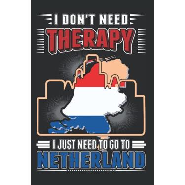 Imagem de Niederlande Notizbuch: Niederlande Therapy Holland Reise Texel / 6x9 Zoll / 120 karierte Seiten Seiten