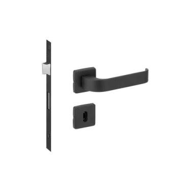 Imagem de Fechadura odin imab interna quarto preta preto pp chave grande 40mm