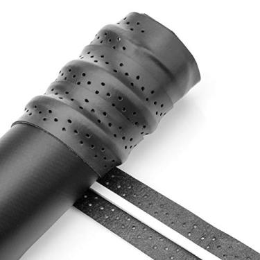 Imagem de Kit com 2 unidades Overgrip para Tênis e Beach Tennis mantém as mãos secas, reduzir suor e garantir uma pegada ideal. Película sintética antiderrapante para maior conforto. (Preto)