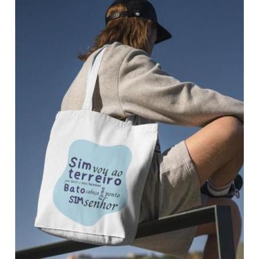 Imagem de Bolsa Ecobag - FRASE DE MUSICA - Ecológica 100% Algodão Cru - Lojas Áu