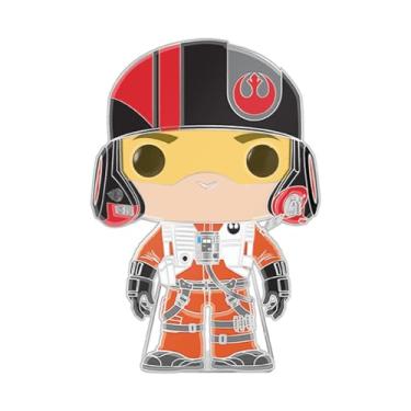 Imagem de Loungefly POP! Broche grande esmaltado STAR WARS: Poe Dameron - Alfinetes esmaltados Star Wars - Broche de novidade colecionável fofo - para mochilas e bolsas - Ideia de presente - Mercadoria oficial