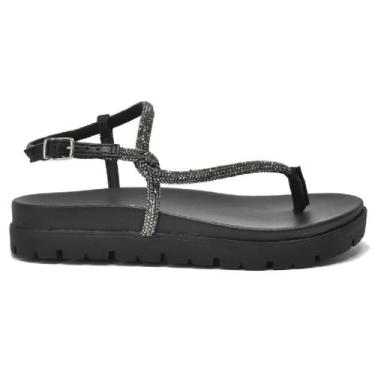 Imagem de Papete via marte rasteira ref 102-008-01 feminino, 38, Preto