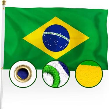 Imagem de Bandeira XIFAN Brasil País Nacional Brasileiro 90x150cm Nylon