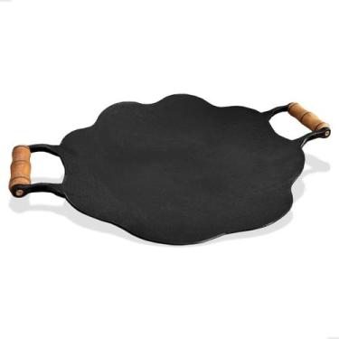 Imagem de Disco De Arado Tacho Paeja Paellera Ferro Fundido Preto 48cm - MODELAÇ