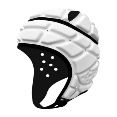 Imagem de Vaveren Rugby capacete capacete de futebol equipamento protetor de proteção ajustável Rugby protetora Cabeça de tampa para o arremessador de treinamento, S