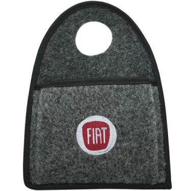 Imagem de Lixeira Lixinho Automotiva Carro Carpete Logo Bordado para Câmbio Graf