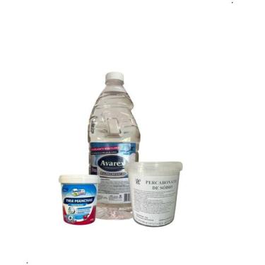 Imagem de Kit para Remover Manchas roupas Avarex Tira Manchas e Percabonato RC