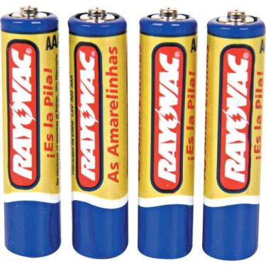 Imagem de Pilha Palito com 4 Unidades Amarelinha 10307 Rayovac - Rayovac