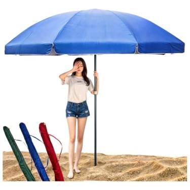 Imagem de Guarda Sol Gigante 2,40m Uv Praia Piscina Respirável Verão(Liso,Azul)