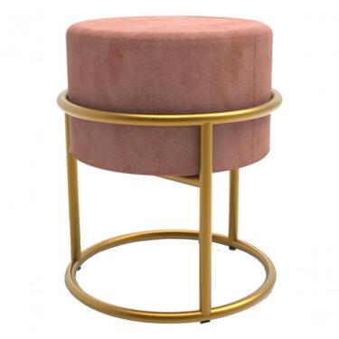 Imagem de Puff Banqueta Design Moderno Veludo Premium - Rosa