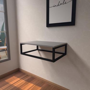 Imagem de Aparador Industrial Cinza Moderno Cantinho Café Escritorio Simples Sala Estar Quarto