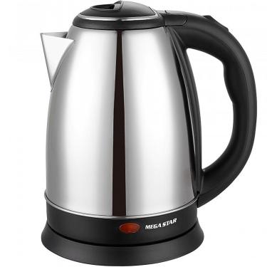 Imagem de Chaleira Eletrica Inox Mega Star Tm9606b 220v - Prata/preto 2l