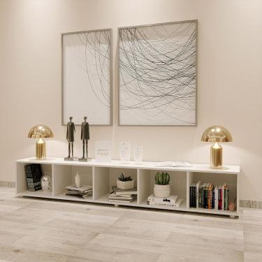 Imagem de Estante Livreiro 5 Nichos Liverpool - Branco