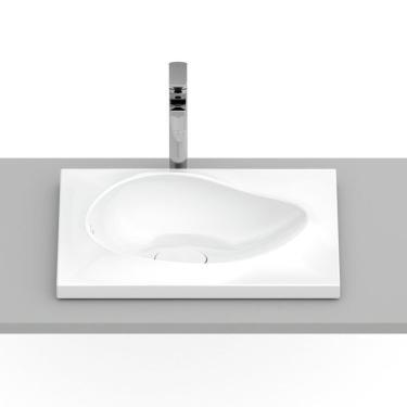 Imagem de Kit 2 Cubas De Sobrepor 62x44,5cm Ruy Ohtake Roca Branco