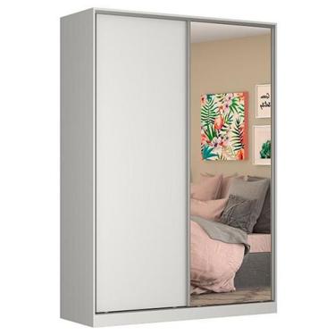 Imagem de Guarda-roupa Magic Com Espelho 2 Portas Nova Mobile Branco