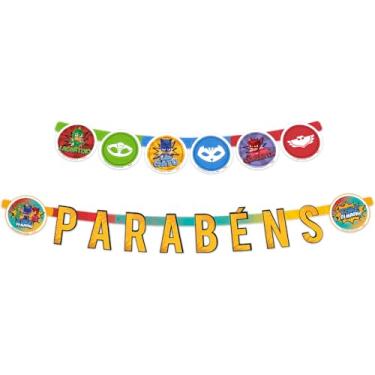 Imagem de FAIXA PARABENS PJ MASKS 2 01 un.