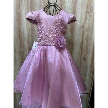Imagem de Vestido De Festa Infantil - Bianca Kids , M, Rosa
