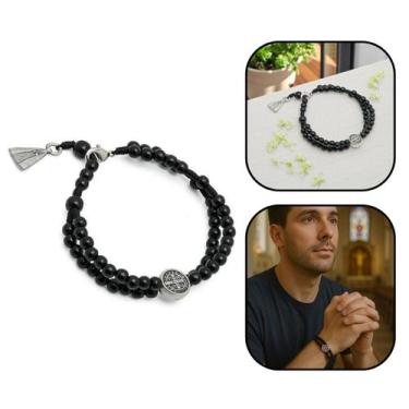 Imagem de Pulseira Terço de Pulso Madeira Nossa Senhora Aparecida - FORNECEDOR 1