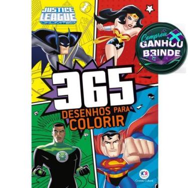 Imagem de Livro Liga da Justiça - 365 Desenhos para Colorir Crianças Filhos Infa