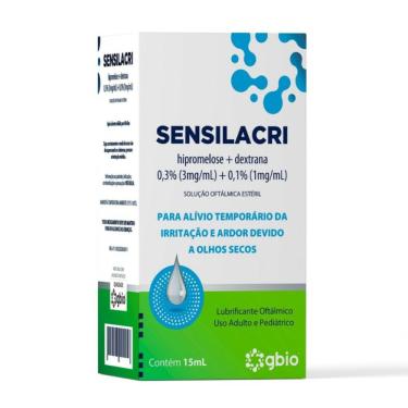 Imagem de Sensilacri 3mg/ml + 1mg/ml Gbio Solução Oftálmica Estéril 15ml