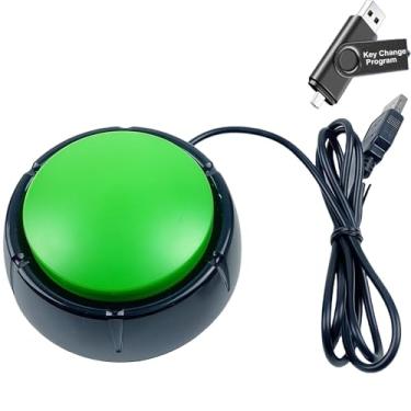 Imagem de Teclado macro USB de programação, botão de decisão de política principal com uma mão, tecla Enter padrão, teclado de controle para resposta de loteria de interruptor de jogo, PC, pen drive USB com