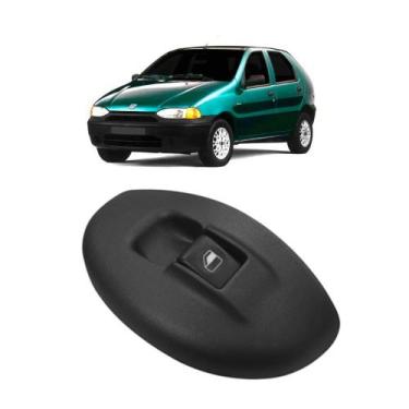 Imagem de Botao Interruptor Simples Vidro Palio 1996 97 A 2000 Com Led - Kitglas