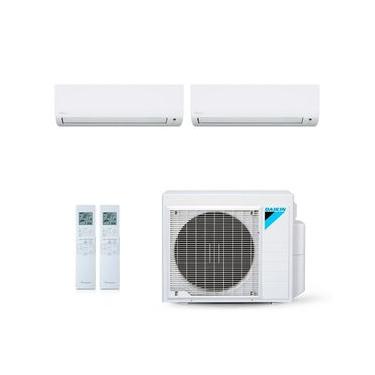 Imagem de Ar-Condicionado Multi Split Inverter Daikin 28.000 BTUs (1x Evap HW 18.000 + 1x Evap HW 24.000) Quente/Frio 220V
