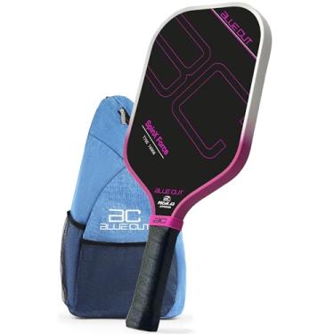 Imagem de Blue Cut Pickleball Paddle – USAPA Approved Pickleball Paddles Racket with T700 Carbon Fiber, 16mm Honeycomb Core, Spin Surface, Pro Power Speed & Control – Includes Carry Bag