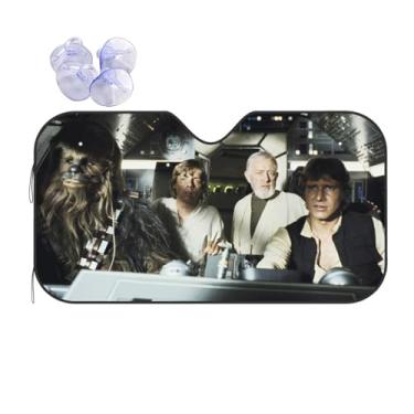 Imagem de Guarda-sol engraçado dobrável para para-sol de carro para capas de para-brisas de carro bloqueia raios UV interior automotivo proteção solar ajuste universal 51 x 70 cm mantenha seu veículo fresco