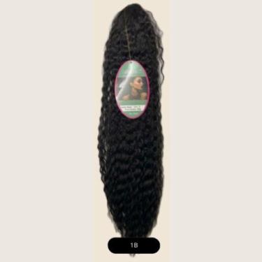 Imagem de Aplique Rabo de Cavalo Bio Fibra Cacheada  80cm  180g  Produto Origina