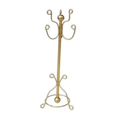 Imagem de Kokiya Cabideiro para casa de bonecas 1:12, mini brinquedo, cabideiro organizador de roupas para sala de estar